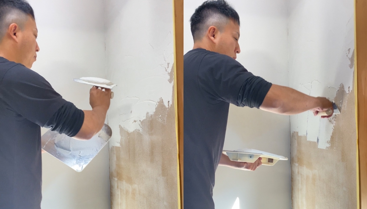 自然素材の珪藻土塗り壁